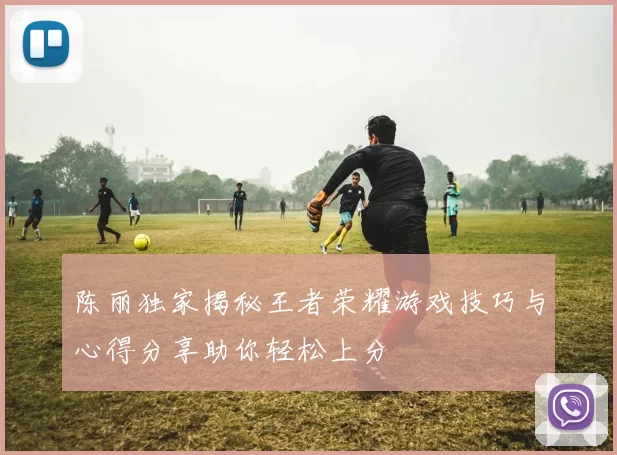 陈丽独家揭秘王者荣耀游戏技巧与心得分享助你轻松上分